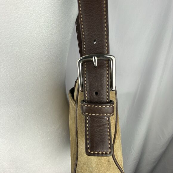 COACH Vintage Y2K Suede Leather Hampton Luxury Designer Hobo Shoulder Bag 7589 - Picture 7 of 15
